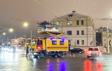 У Мінску іскрацца і «гараць» тралейбусныя правады
