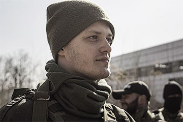 Во Львове простились с белорусским добровольцем Алексеем Лазаревым