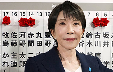 «Жалезная лэдзі» Японіі Такаіці здабыла гістарычную перамогу на выбарах