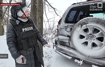 Расійскі FPV-дрон атакаваў латвійскіх журналістаў у Данецкай вобласці