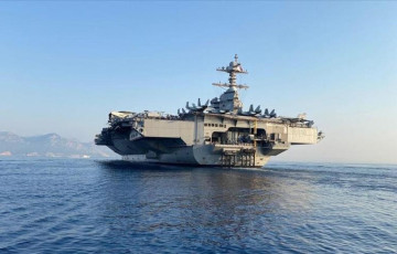 Найноўшы амерыканскі авіяносец Gerald R. Ford увайшоў у Міжземнае мора
