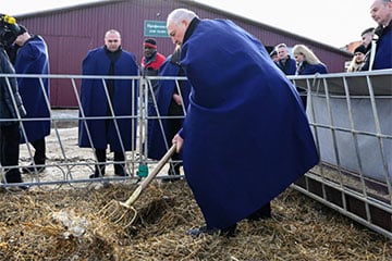 Лукашенко спрятался от новостей из Ирана в коровнике