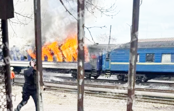 У Мікалаеве расійскі «Шахед» трапіў у пасажырскі цягнік