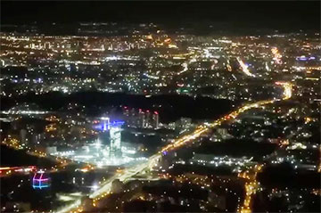 Как выглядит ночной Минск с высоты птичьего полета