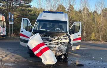 У Слоніме «хуткая» пратараніла BMW