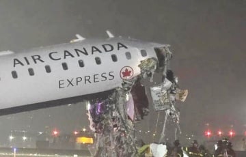 Самолет врезался в пожарную машину в Нью-Йорке