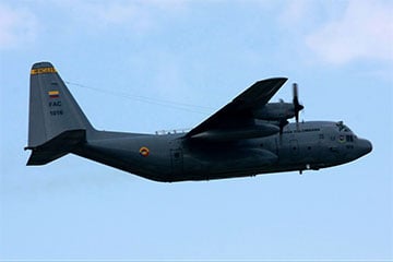 Colombian Air Force Plane Carrying About 100 Military Personnel Crashed