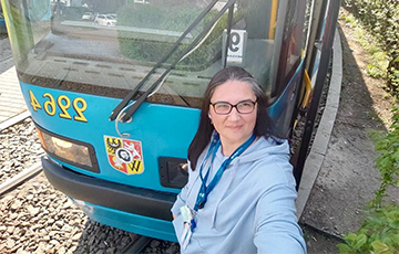 Беларуска, якая вадзіць трамвай у Уроцлаве, падчас змены ўратавала кацянё