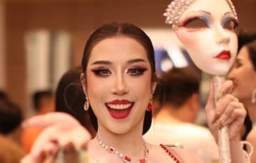 Участница конкурса красоты «оторвалась» во время дефиле в купальниках