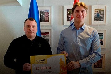 Норвежский студент передал премию на поддержку Украины