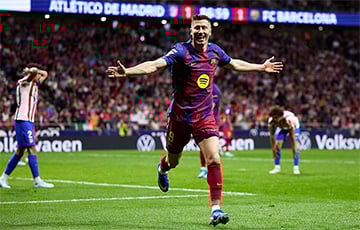 Роберт Левандовский стал героем матча «Атлетико» – «Барселона»