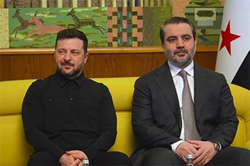 Зяленскі ўпершыню прыбыў з афіцыйным візітам у Дамаск