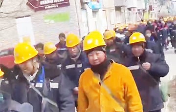 Chinese Workers Took Part In A Protest March In Komsomolsk-on-Amur
