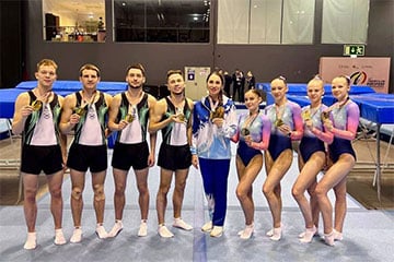 Беларускія батуцісты заваявалі золата і срэбра чэмпіянату Еўропы