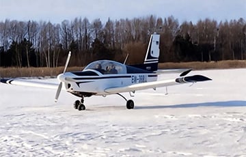 Пілот пасадзіў самалёт на лёд вадасховішча пад Пінскам, дзе былі рыбакі