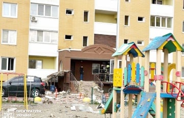 У кіеўскім двары знайшлі абломкі велізарнай расійскай ракеты