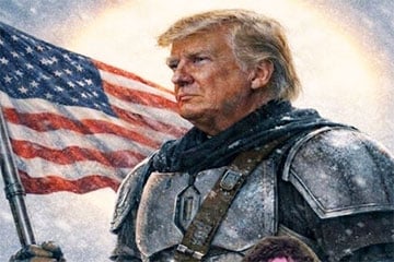 Белы дом паказаў Трампа героем «Зорных войнаў»