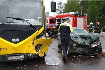 У Мінску адбылася сур'ёзная аварыя з удзелам электробуса
