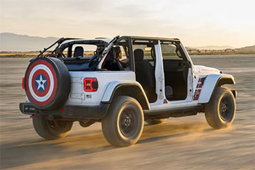 Jeep представил спецверсию Wrangler в стиле «Капитана Америки»