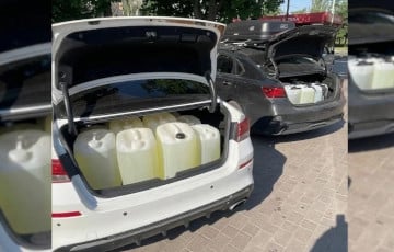 Оккупанты везут топливо для ВС РФ в багажниках легковых авто