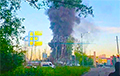 A Fire Broke Out In Reutov, Near Moscow, Following A Drone Attack On A Local Business