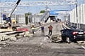 Появились фото разбитого моста в оккупированном Новоазовске