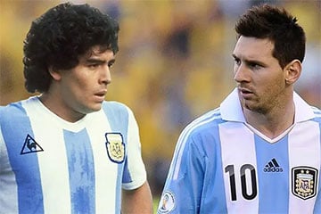 Opta сравнила показатели Месси и Марадоны на чемпионатах мира