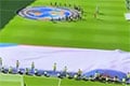 Перад матчам ЧС-2026 валанцёра выпадкова закаталі ў вялізны сцяг