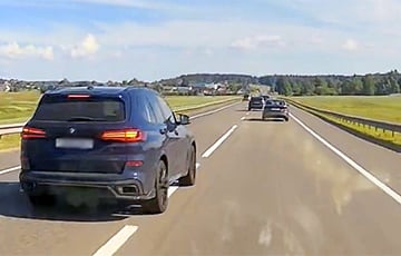 Вадзіцель BMW зладзіў бясчынства на трасе паблізу Радашковічаў