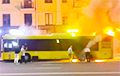 У Мінску гарэў гарадскі аўтобус МАЗ