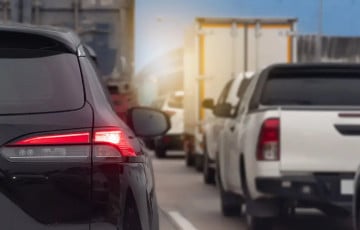 Гіганцкі затор узнік на КПП пры выездзе з РФ у Беларусь