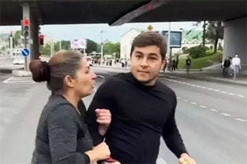 Міліцыя вылічыла расіяніна, які кінуў акурак на вуліцы ў Мінску