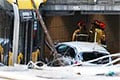 В Варшаве автобус въехал в подземный переход