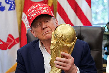 Лідары НАТА дамовіліся не згадваць чэмпіянат свету па футболе ў размовах з Трампам