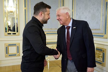 Зеленскі сустрэўся з сенатарам Грэмам