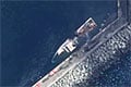 Опубликован спутниковый снимок затопленного российского корабля