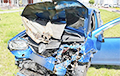 В Минске водитель Renault не справился с управлением, врезался в две машины и вылетел с дороги