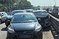 Масавае ДТЗ на МКАДзе: сутыкнуліся адразу пяць аўтамабіляў