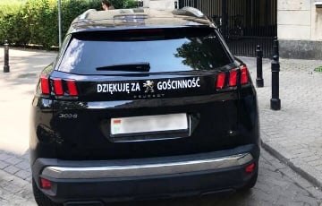 Авто на белорусских номерах поразило поляков