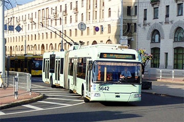 На праспект Незалежнасці ў Мінску праз 20 гадоў вернуцца тралейбусы