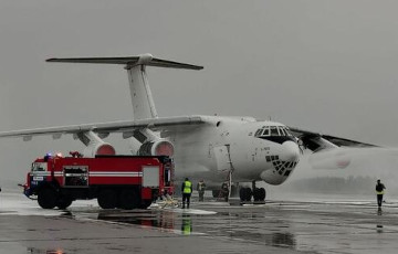 На аэродроме в Орше отработали «крушение» самолета