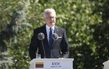 Прэзідэнт Літвы выступіў у Кіеве па-ўкраінску