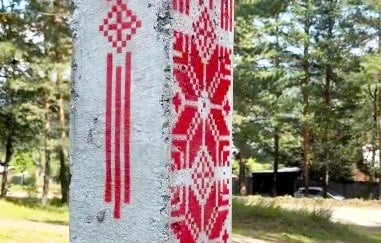 A Belarusian Woman Turned A Power Line Pole Into A Work Of Art