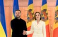 Санду вручила Зеленскому высшую государственную награду Молдовы