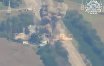 Украинский МиГ-29 разнес место скопления российской пехоты