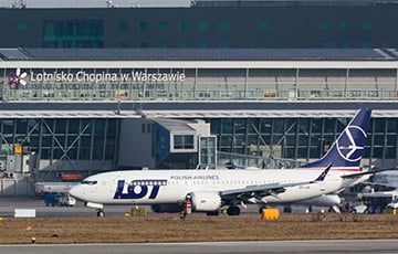 Польская авиакомпания LOT объяснила залет своего самолета в Беларусь