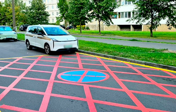 У Мінску з’явілася новая дарожная разметка