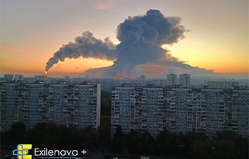 У Маскве палае НПЗ, які забяспечвае 40% паліва сталіцы РФ