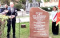 Анджей Почобут открыл в Люблине Камень памяти Яна Карского
