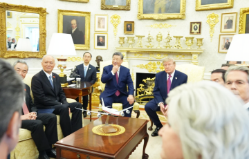 Who Was Seated At The Table With Trump And Xi At The White House?